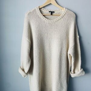 Eileen Fisher Wool Cashmere Silk Crewneck RARE